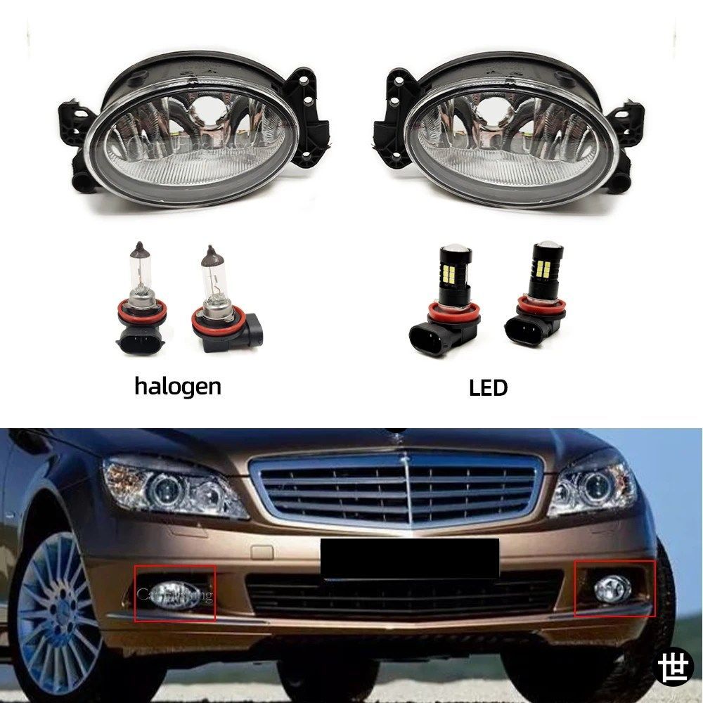 メルセデスベンツ W211 W204 W219 G500 X164 W164 R320 R350 R550 用フロントバンパーフォグライト/フォグランプ/ヘッドライト カーアクセ