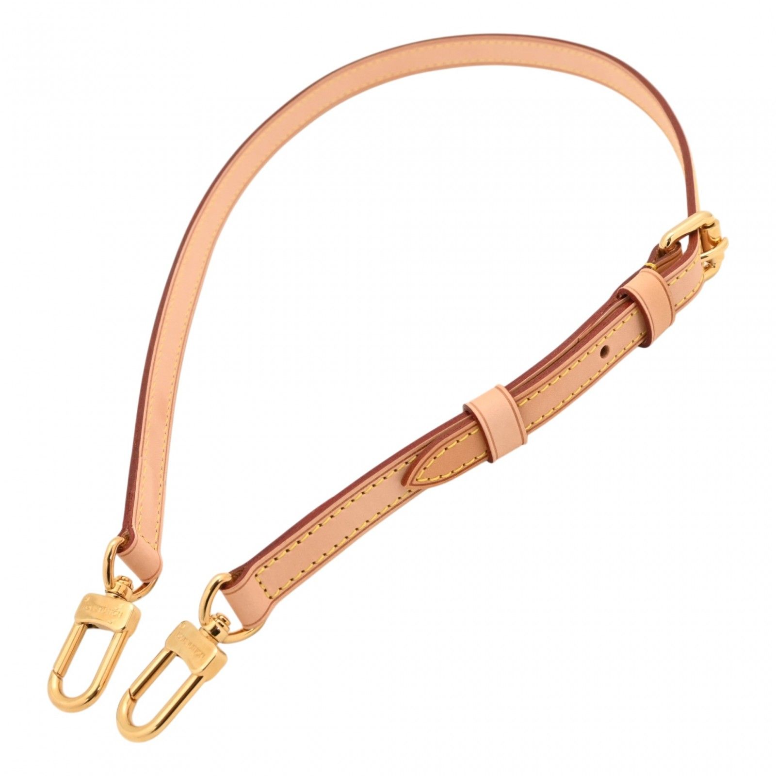 【中古】ルイヴィトン ヌメ革 ショルダーストラップ ゴールド金具 Aランク lv5425vv