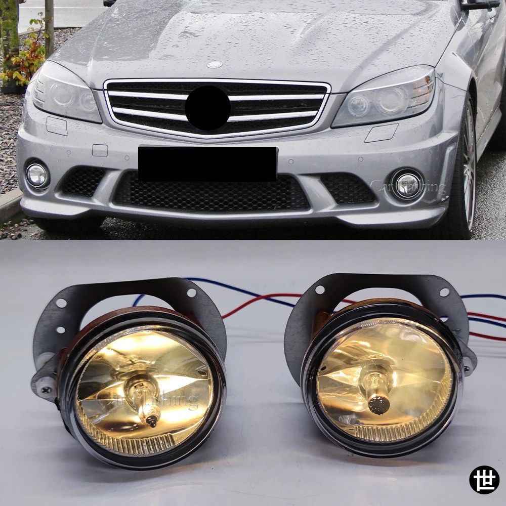 メルセデスベンツ W204 W216 R230 W164 W251 C300 C350 W164 ML320 SL63 AMG R350 用ヘッドライト フォグランプ フロントバンパーフォグラ