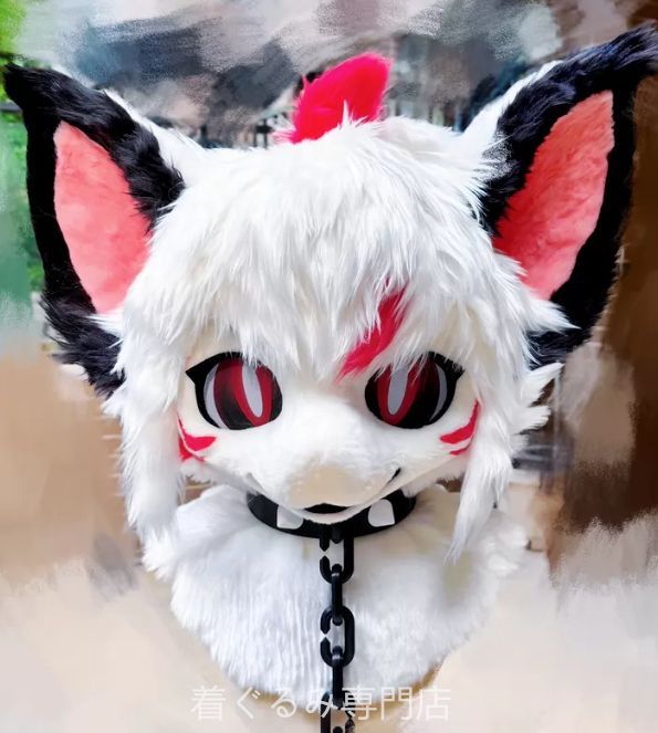 犬　猫　着ぐるみ ヘッド全頭　ヘッド ケモノ ファースーツ ぬいぐるみ コスプレ コスチューム Kurumi 一点物 C674