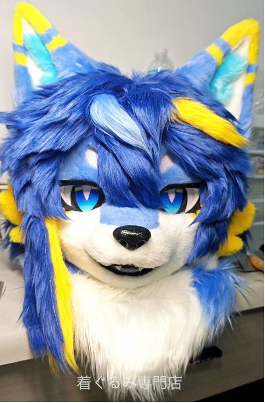 犬　猫　着ぐるみ ヘッド全頭　ヘッド ケモノ ファースーツ ぬいぐるみ コスプレ コスチューム Kurumi 一点物 C676