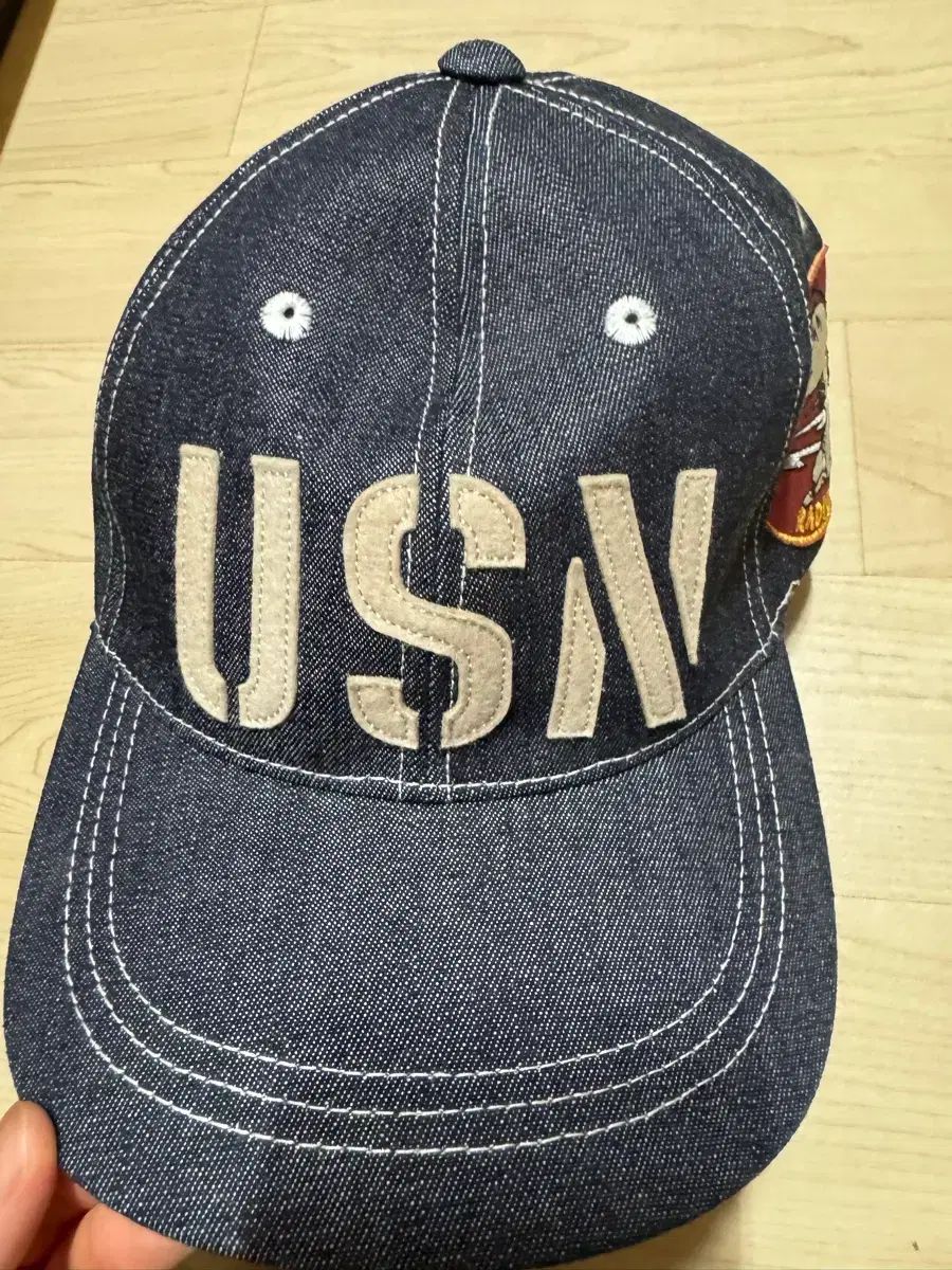 トイズマッコイ USネイビー デニムキャップ SNOOPY Indigo 中古