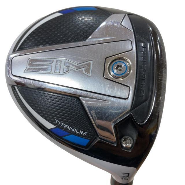 【中古】 テーラーメイド SIM 3W フェアウェイウッド FW リシャフト (フレックスその他) メンズ 男性用 右利き 右用 Cランク ゴルフクラブ