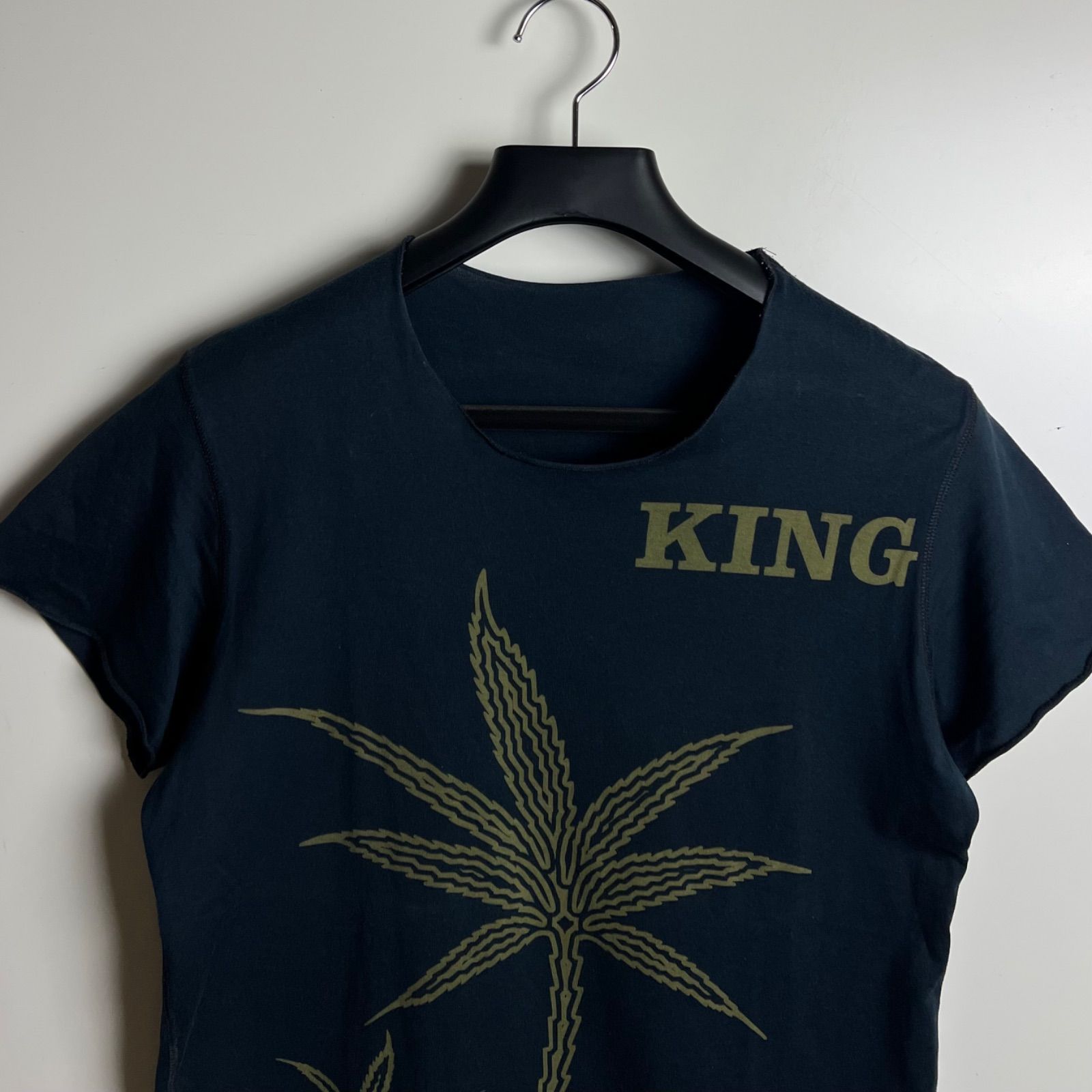 LUCIEN PELLAT-FINET 00s y2k archive weed & skull Tee S ルシアン 
