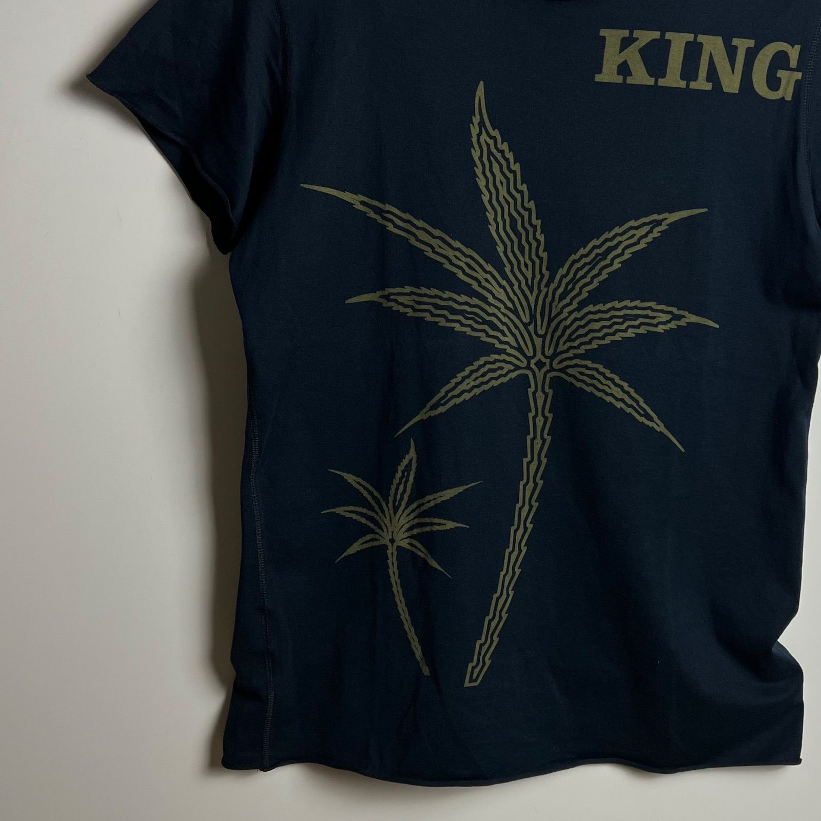 LUCIEN PELLAT-FINET 00s y2k archive weed & skull Tee S ルシアン 