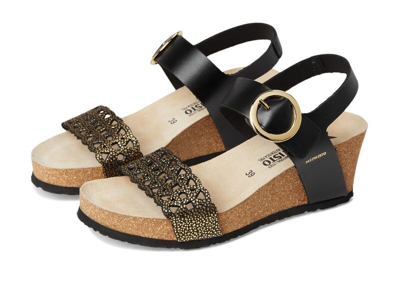メフィスト レディース シューズ ヒール Mephisto Lee Gold Condor ゴールド