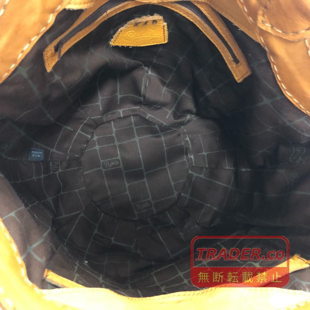 02w25616 robita ロビタ レザー 編み込み トートバッグ ブラウン