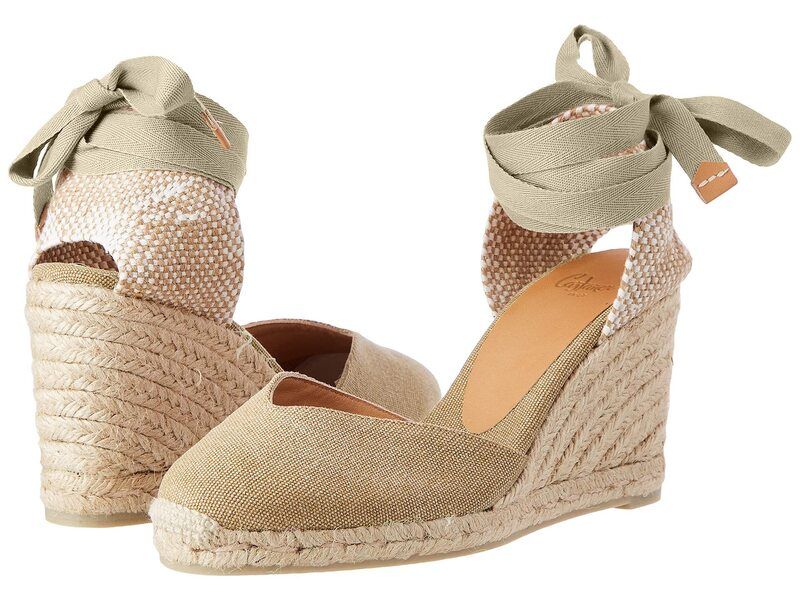カスタ ニエール レディース シューズ ヒール CASTANER Chiara 80 mm Wedge Espadrille Sand サンド