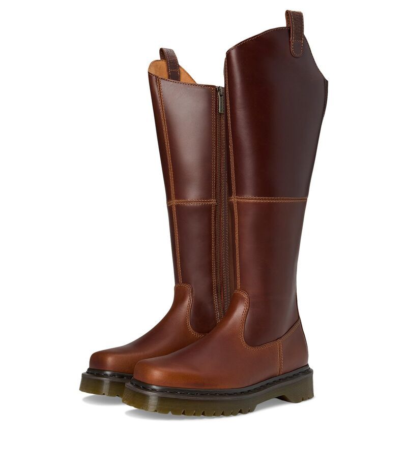 ドクターマーチン レディース シューズ ブーツ・レインブーツ レザー Dr Martens Amaayahi Leather Bex Riding Boots Butterscotch