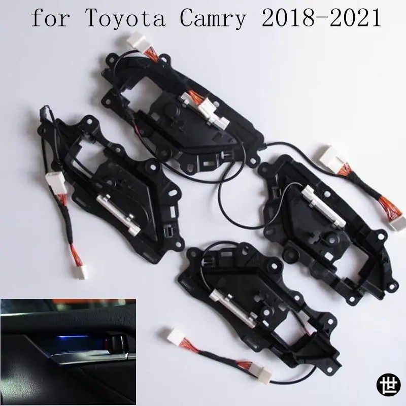 トヨタ カムリ 2018 - 21 用 車内LED装飾ライト センターコンソールムードライト ブルー アクセサリー