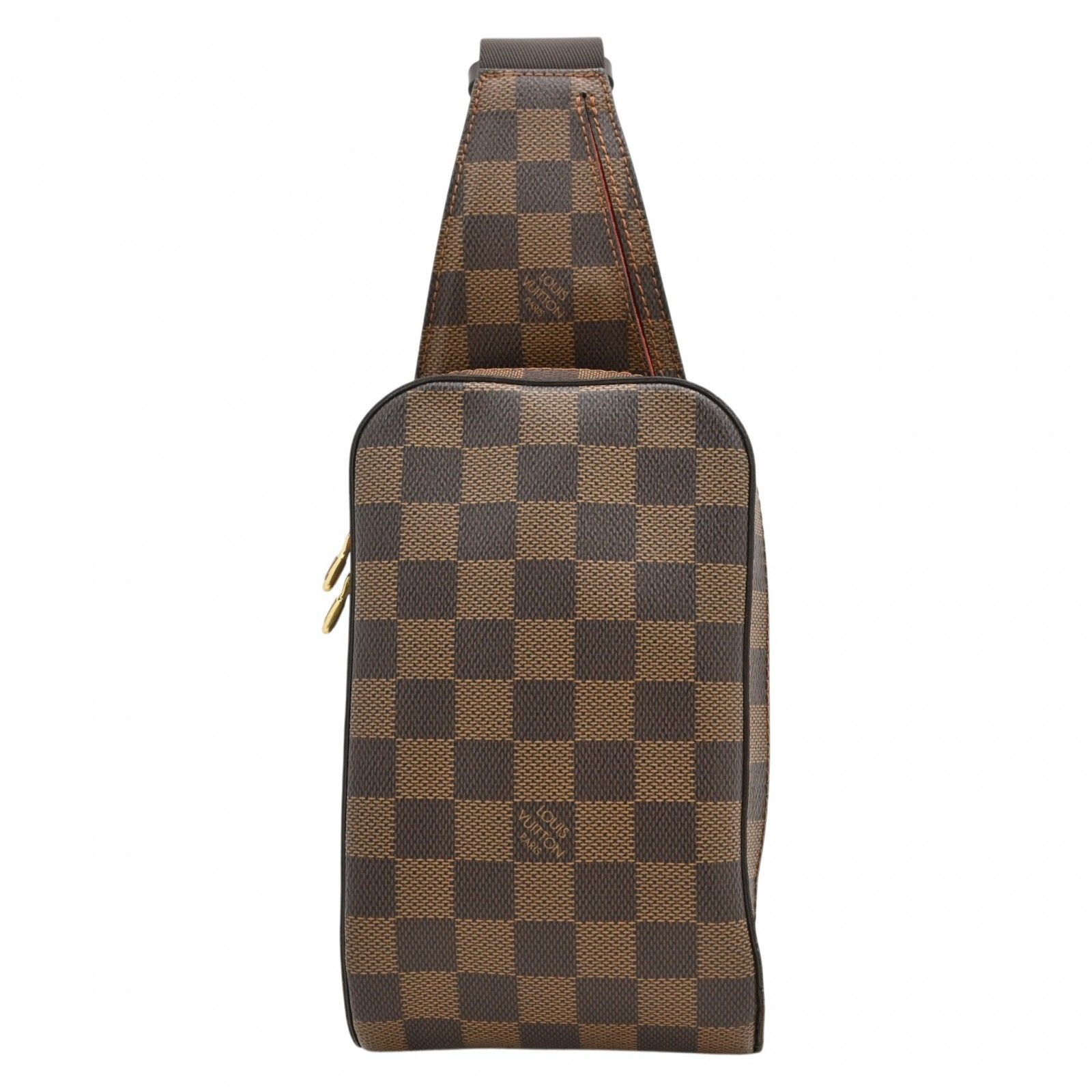 【中古】ルイヴィトン ダミエ ジェロニモス ボディバッグ ブラウン ゴールド金具 Aランク lv6469vv