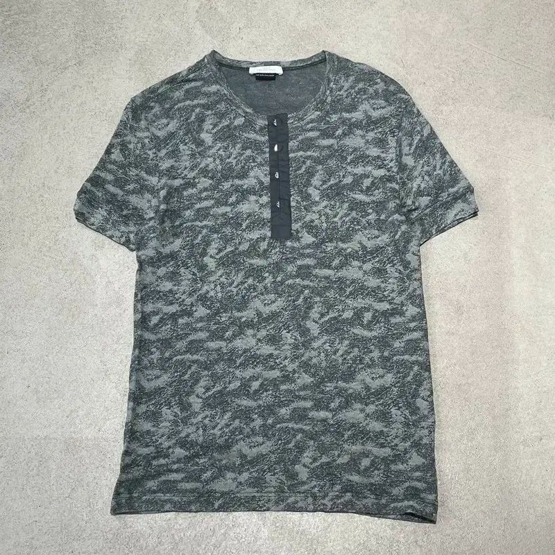 ヴェルサーチェ リネン ヘンリーネック 半袖Tシャツ + ブランド鑑定書 s12038