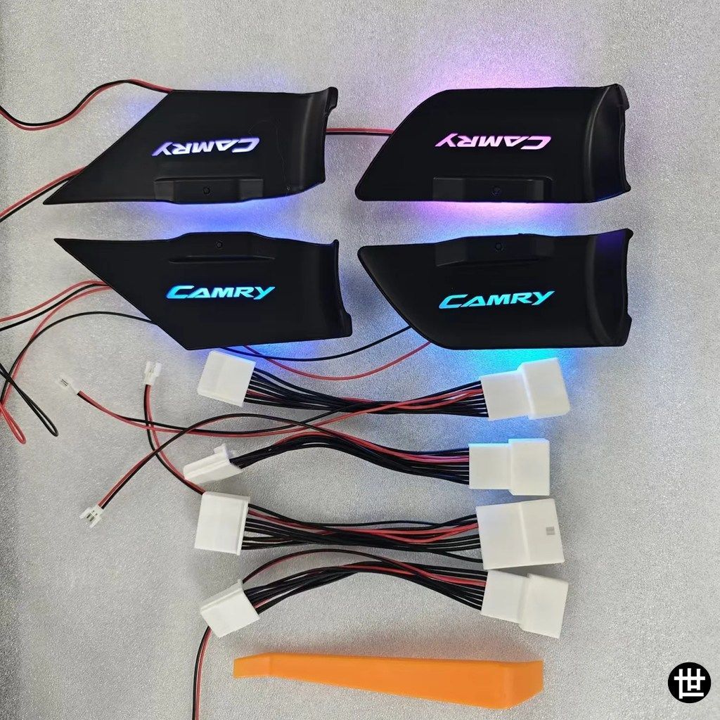 トヨタ カムリ 9代目 XV80 2024 2025 用インテリアドアボウルランプハンドル LEDアンビエントライト 飾ランプ
