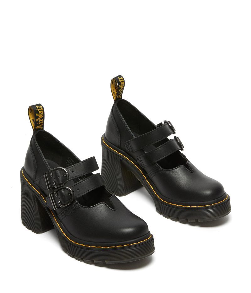 ドクターマーチン レディース シューズ ヒール Dr Martens Eviee Black Sendal ブラック