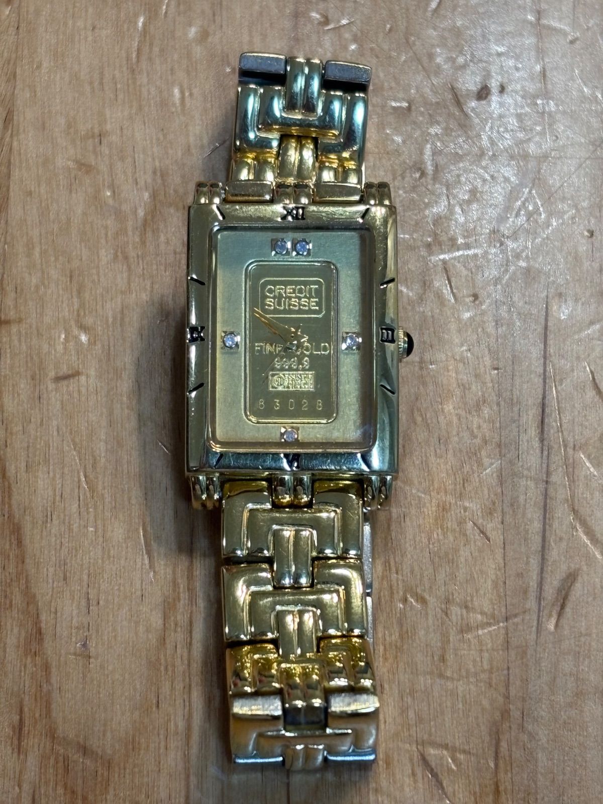 CREDIT SUISSE 腕時計 gold ingot 1g 999.9