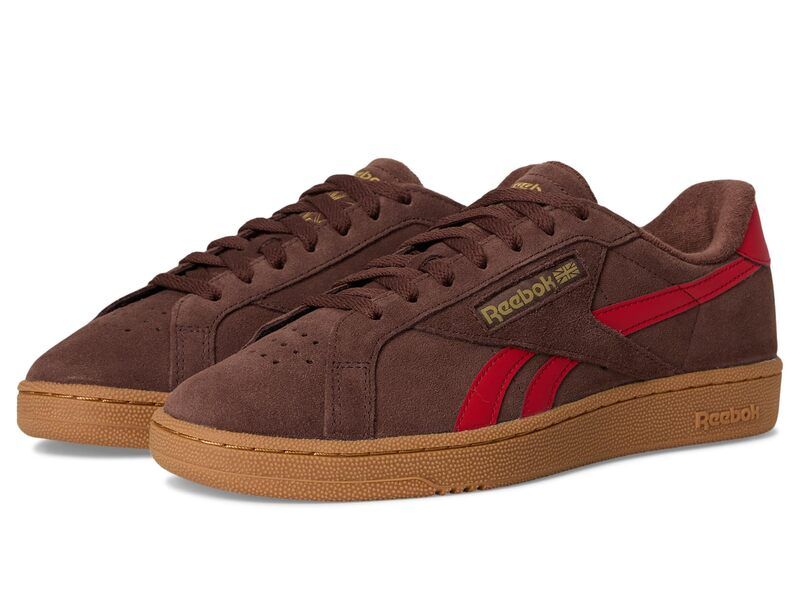 リーボック メンズ シューズ スニーカー Reebok Lifestyle Club C Grounds UK Campus BrownVectoredGum レッド