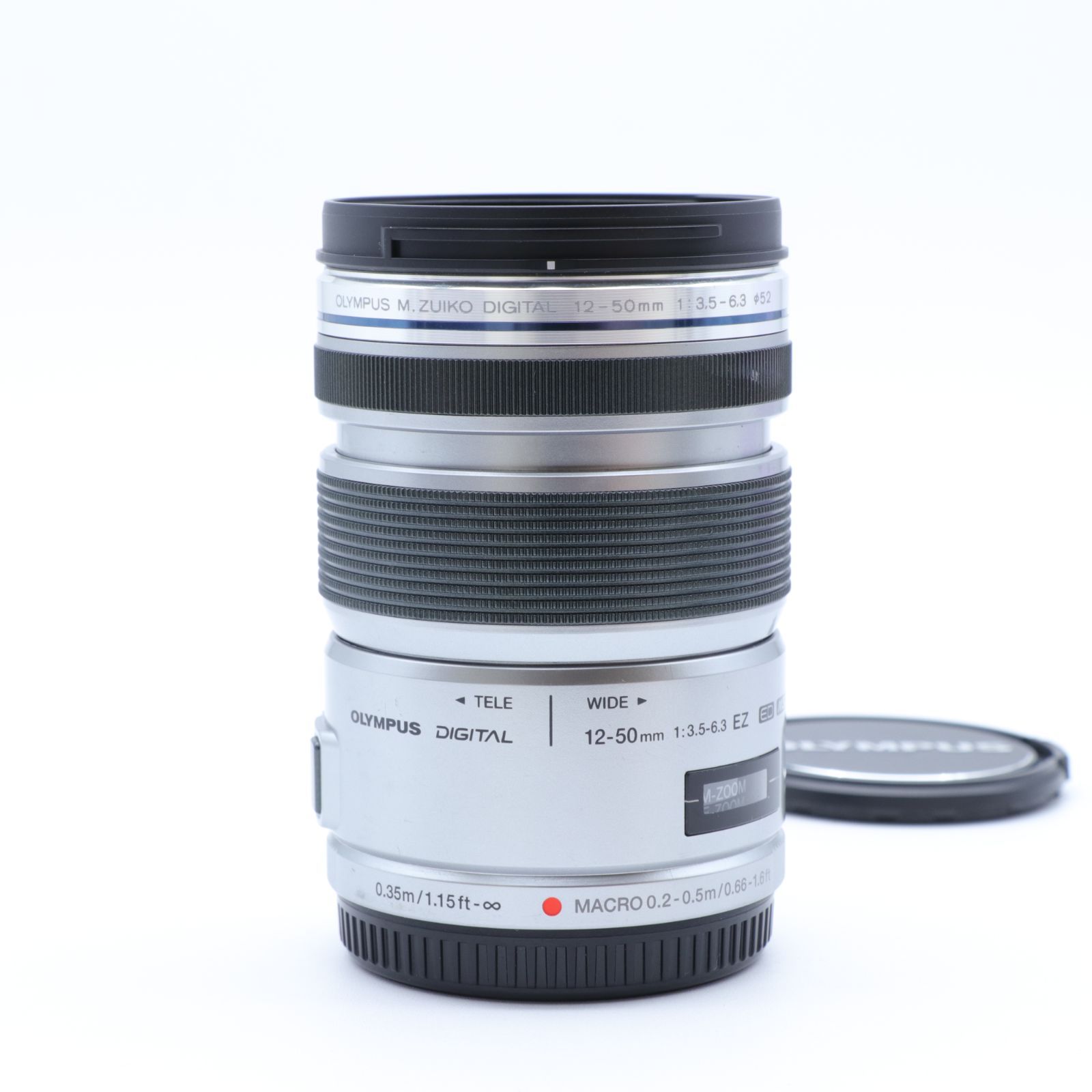 送料無料】【並品】M.ZUIKO DIGITAL ED12-50mmF3.5-6.3 EZ シルバー 