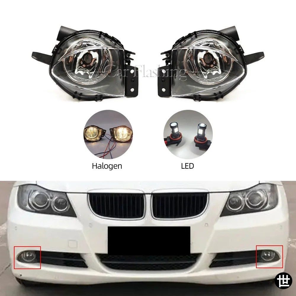 BMW E90 E91 328I 328XI 325I 325XI 330I 330XI 2005 - 08 用 LED フォグランプ フロントバンパー フォグランプ カーアクセサリー