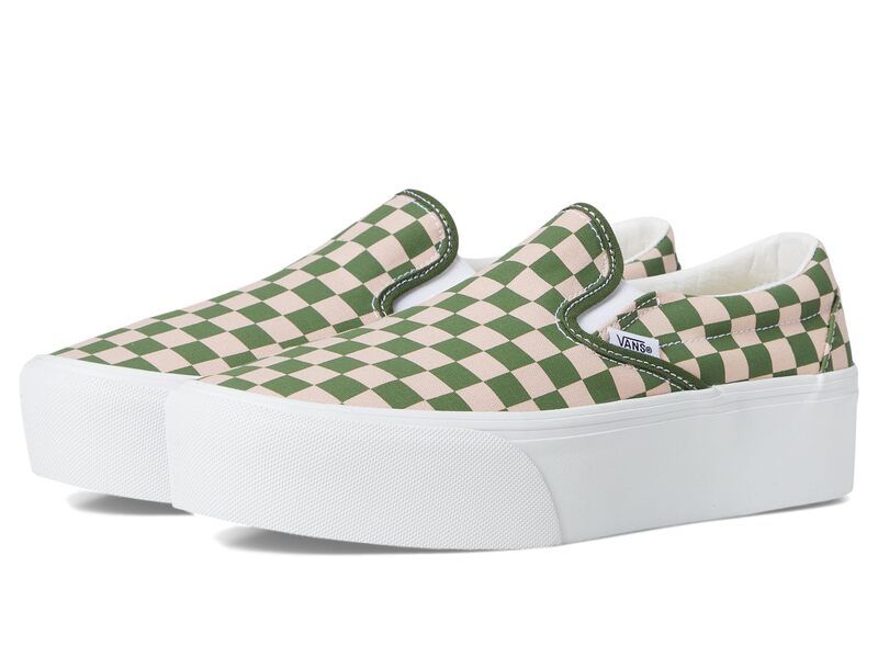 バンズ メンズ シューズ スニーカー Vans Classic SlipOn Stack Form Sepia RosePine Forest フォレスト