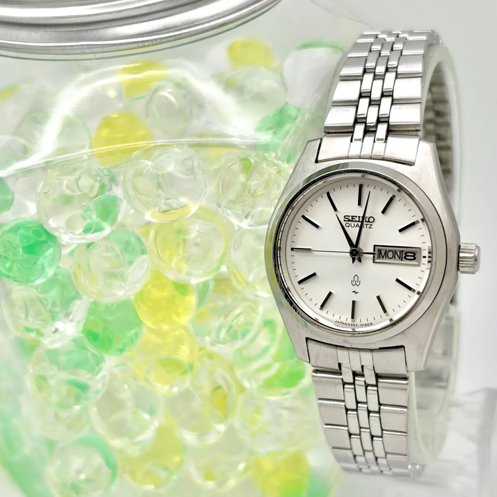 [Brand New Battery] SEIKO Seiko Ladies Watch Silver Day Date 4303-0020 750864