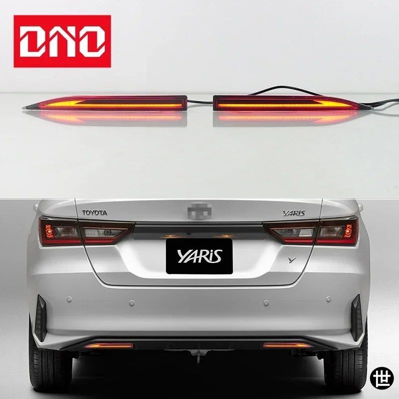 トヨタ ヤリス アティヴ ヴィオス 2022 2023 用 LED リアバンパーランプ ブレーキライト ウインカー バックアップリフレクターランプ テー