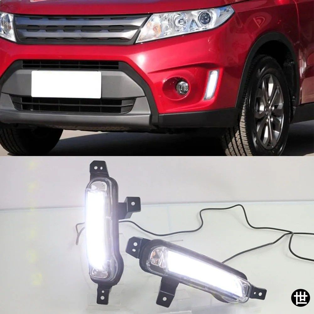 スズキ ビターラ 2015 - 20 用 LED デイタイム DRL フォグランプ イエロー ウィンカー 1セット