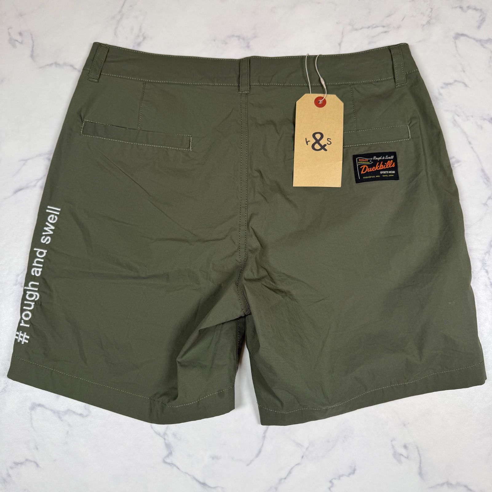 rough&swell EARTH TOUR SHORTS ショートパンツ オリーブ L 新品タグ