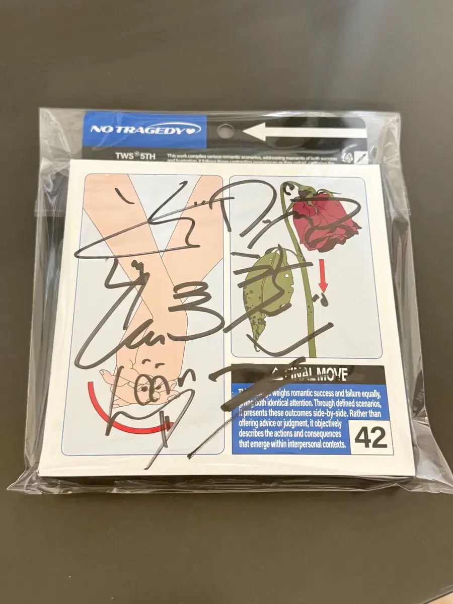 ツアーース NO TRAGEDY サイン アルバム サイン