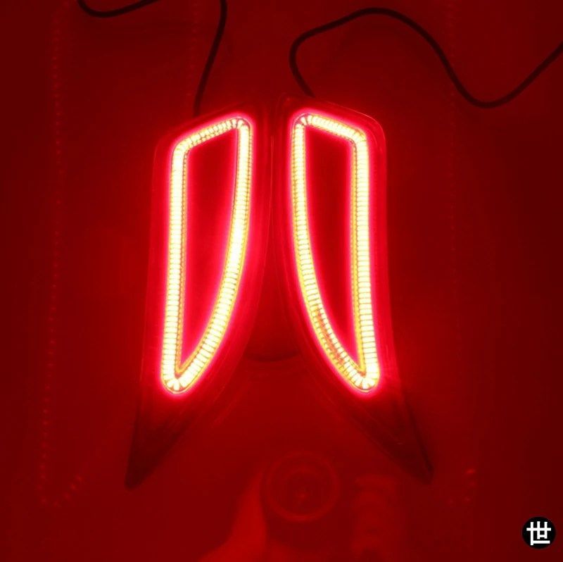 トヨタ カムリ 2015 2016 フィールダー 2015 - 18 用 LED リア リフレクター 1ペア フォグランプ ウインカー ブレーキライト