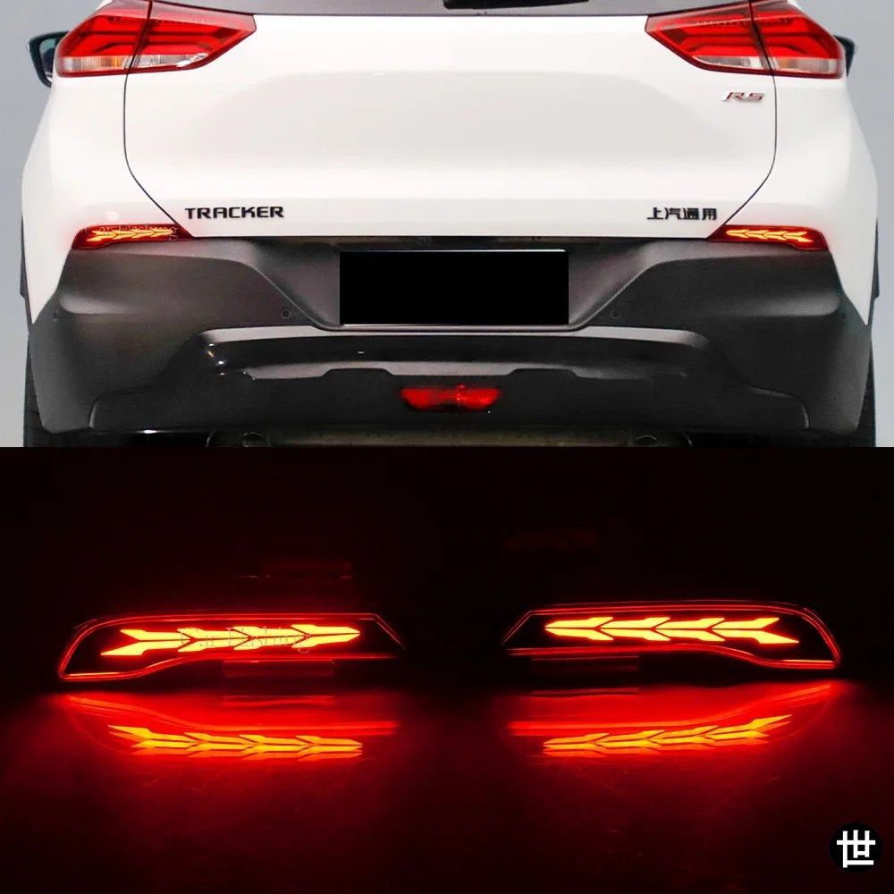 シボレー トラックス 2020 - 23 用 LED リアバンパー リフレクター テールライト ブレーキ ストップ ライト ウィンカー ランプ
