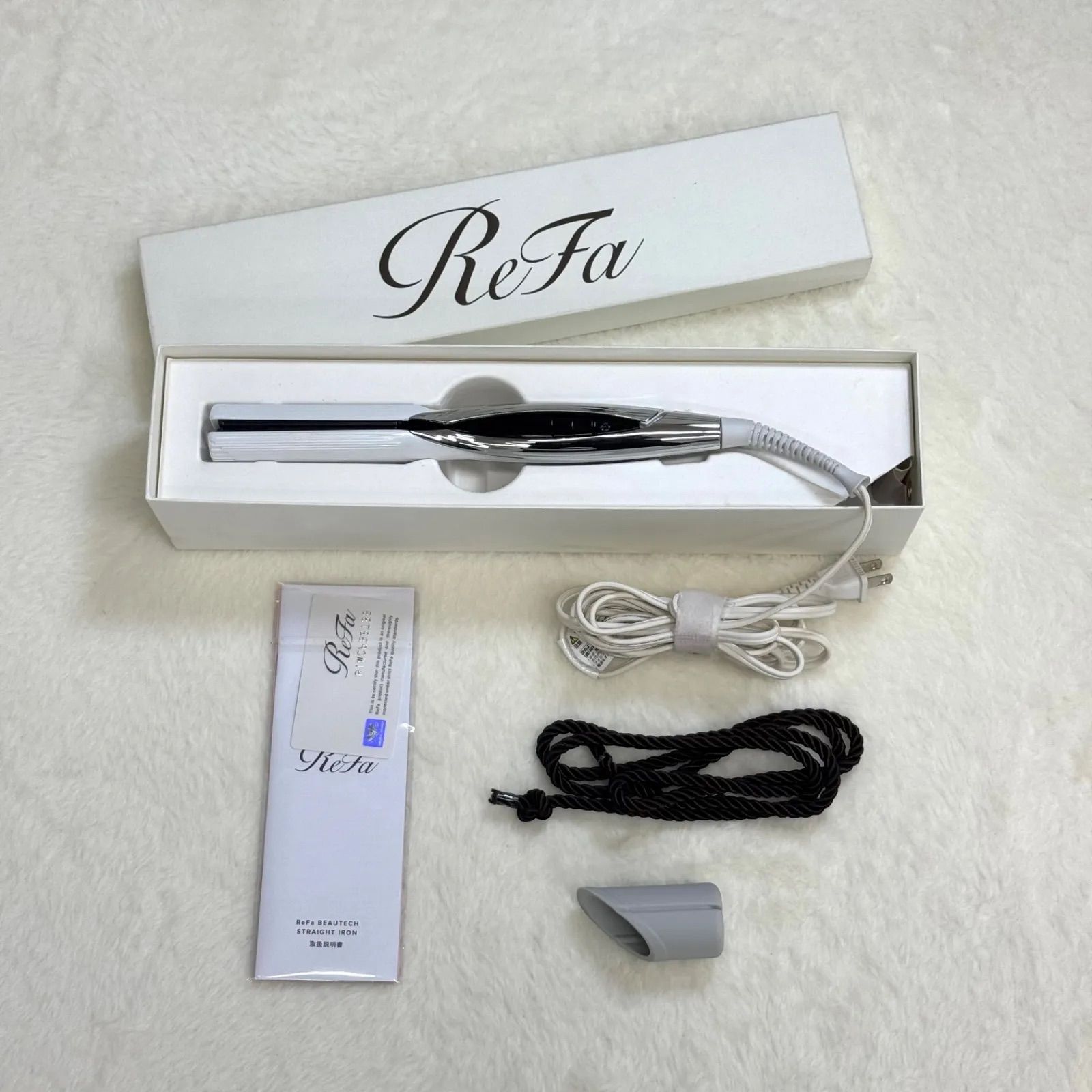 ReFa ストレートアイロン RE-AC02A-RIW ホワイト 動作確認済み 箱付