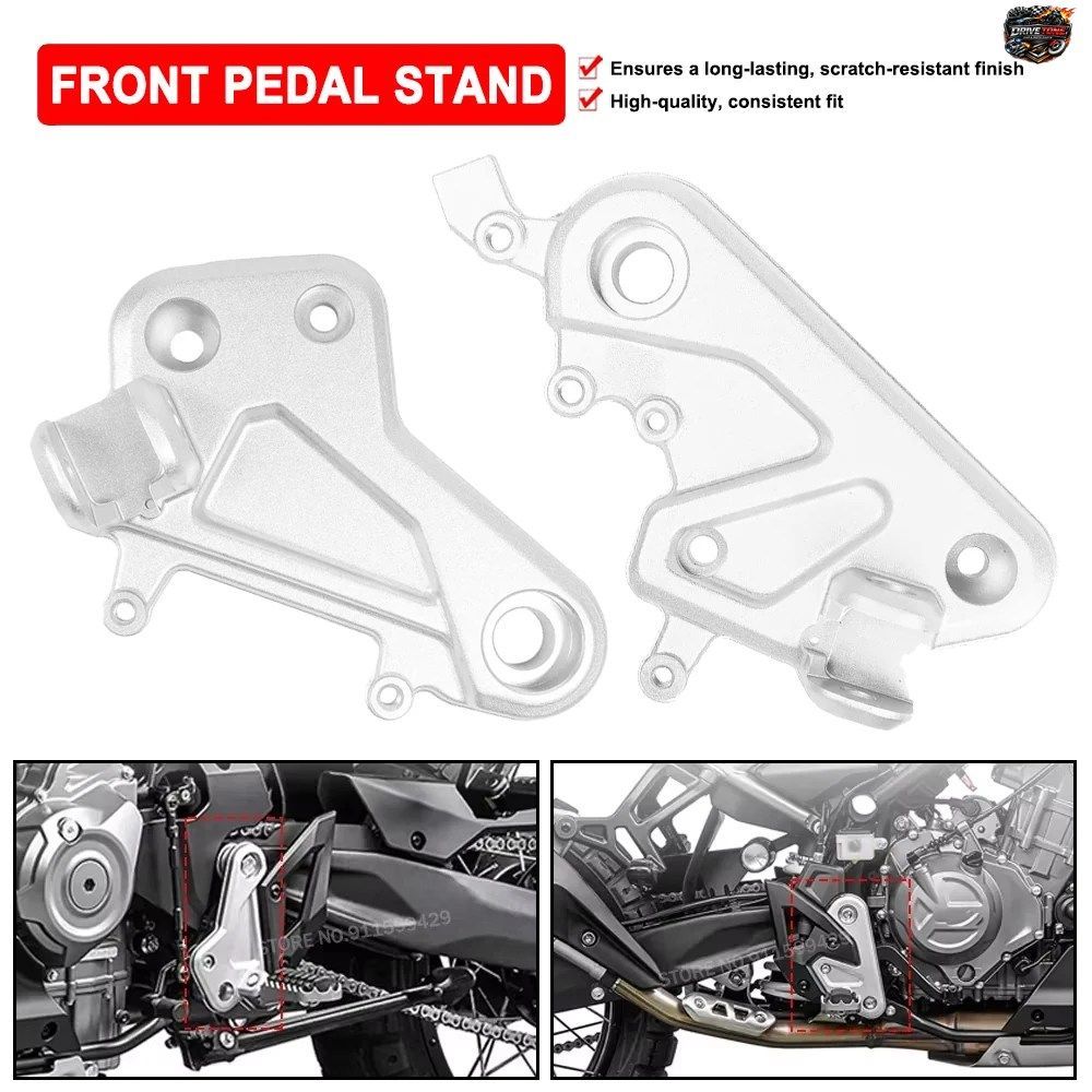 CFMOTO 450MT 450 MT MT450用オートバイフロントペダルスタンドペダルレストブラケット左右フットプレートペダルベースアクセサリー