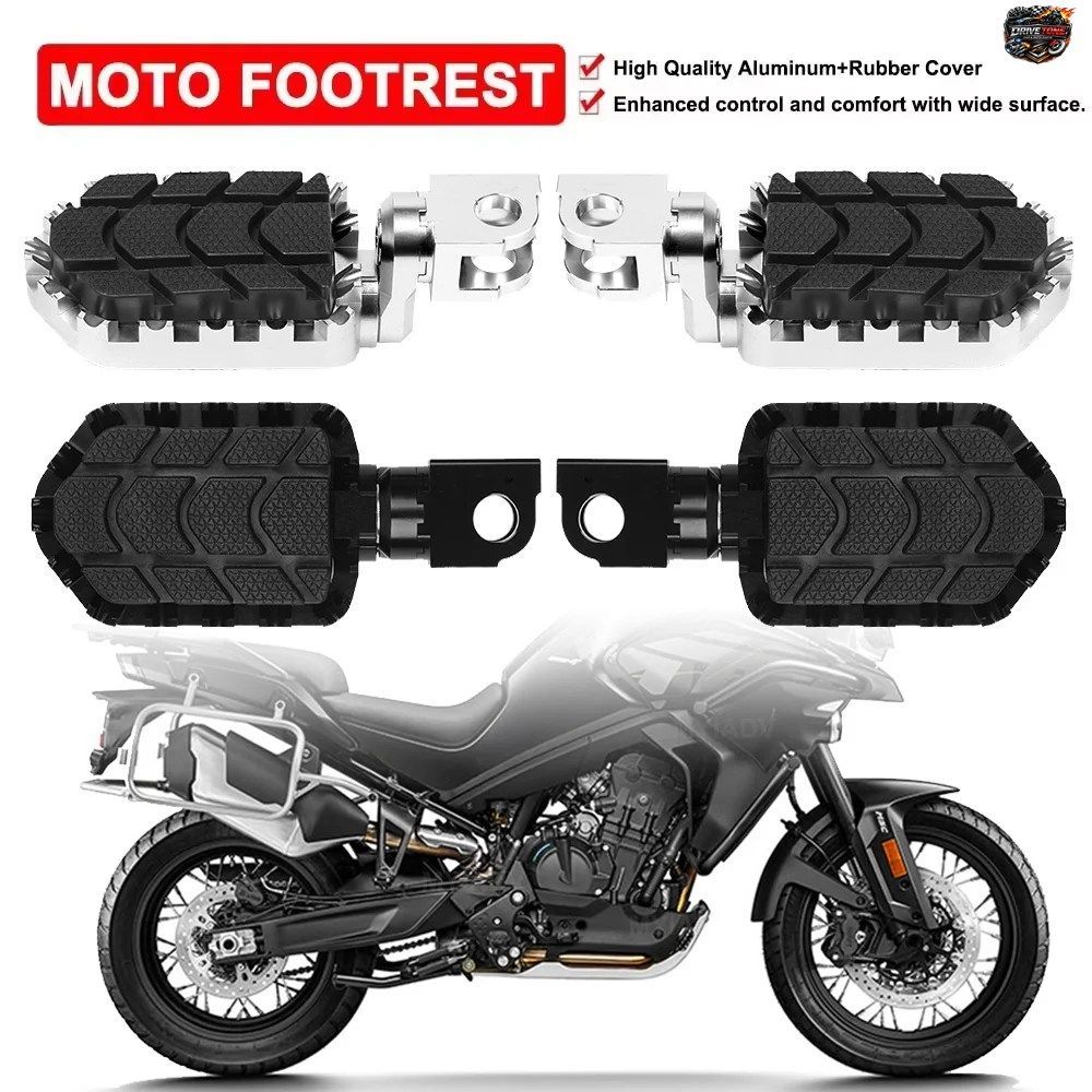 オートバイ用フットペグレスト、調整可能なフットレスト、フットペグアクセサリー（CFMOTO 800MT 800NK MT800 NK800 CF800MT CF800NK 800 M