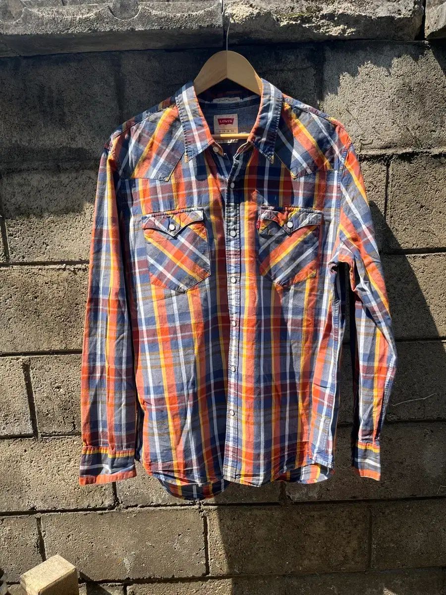 ヴィンテージ Levis ウェスタン CHECK パータン シャツ XL