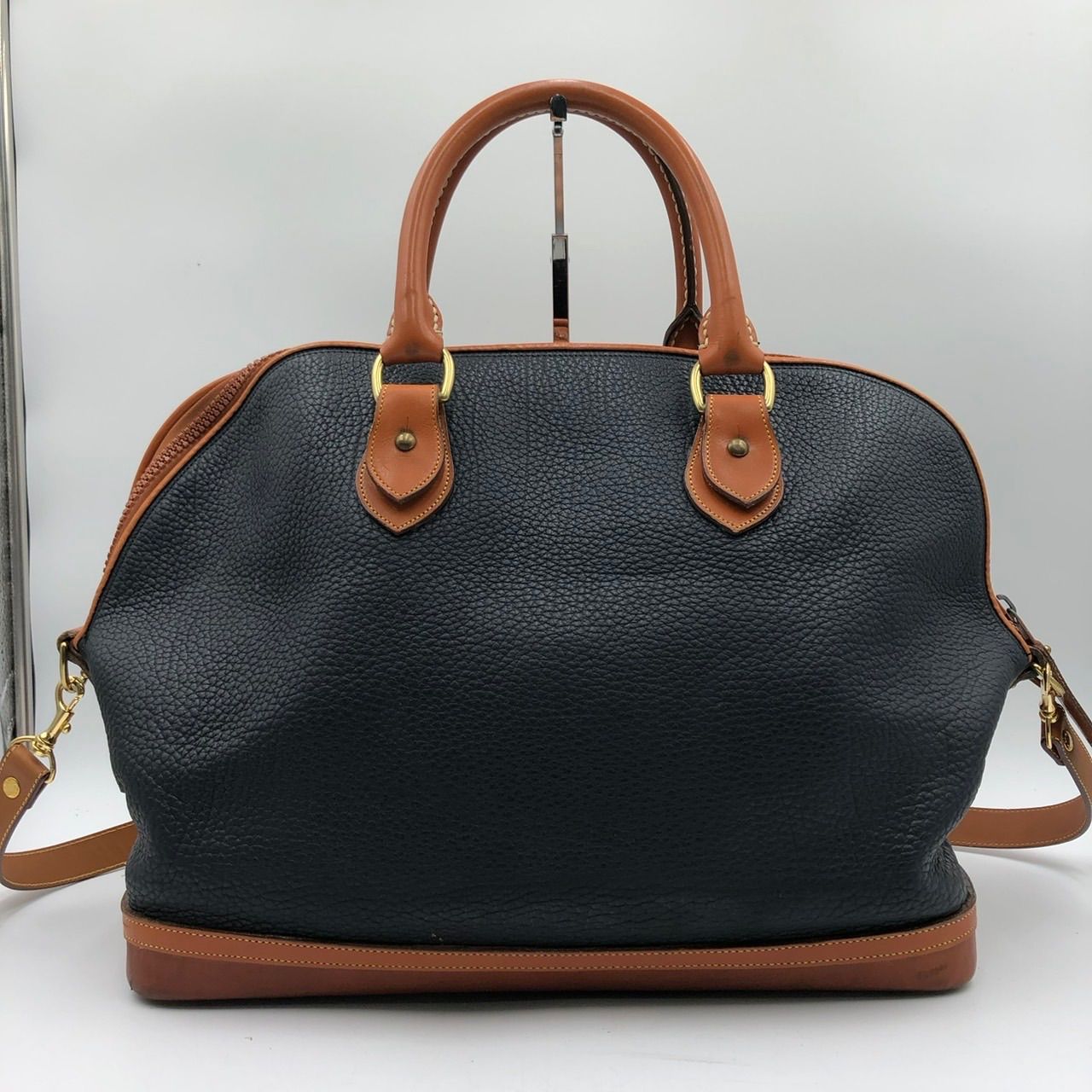 ドゥーニーアンドバーク ボストンバッグ 2way ショルダー レザー 黒 