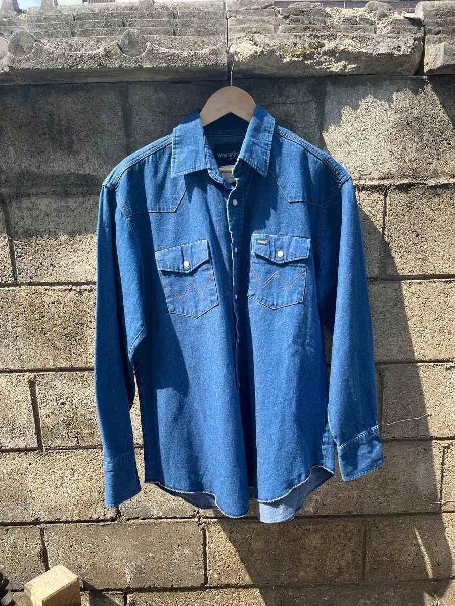 ヴィンテージ Wrangler デニム ウェスタン シャツ L