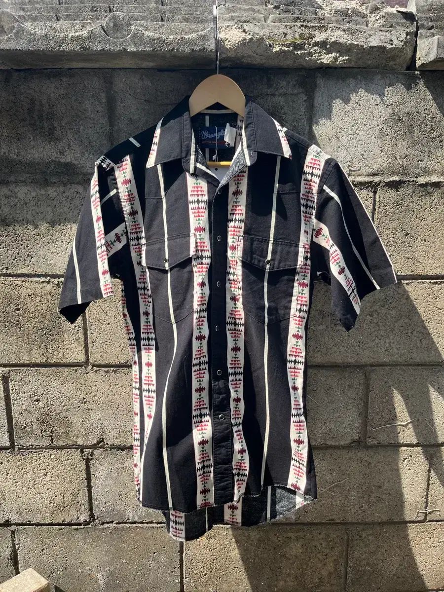 90s ヴィンテージ Wrangler ナバホ aztec パータン ウェスタン 半袖 Tシャツ m