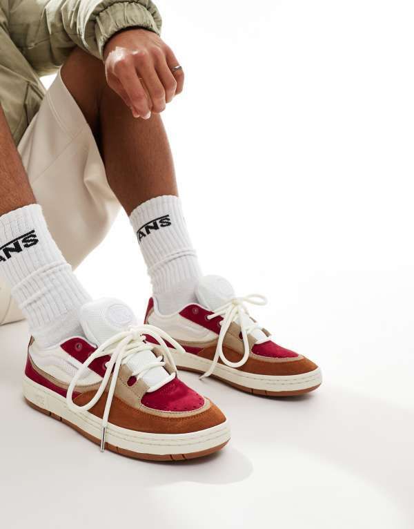 バンズ メンズ シューズ スニーカー Vans Speed sneakers with pink detail Multi マルチカラー