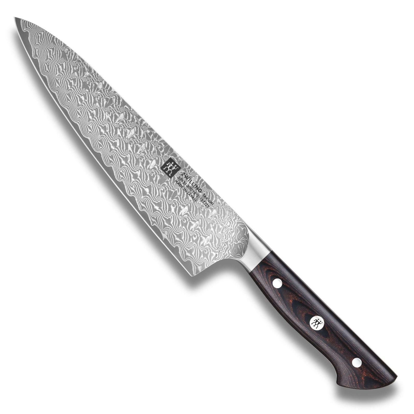 ZWILLING ツヴィリング 「 タクミ シェフナイフ 200mm 日本製 」 ダマスカス 包丁 牛刀 【日本正規販売品】 Takumi 30551-201 [2. シェフナイフ]