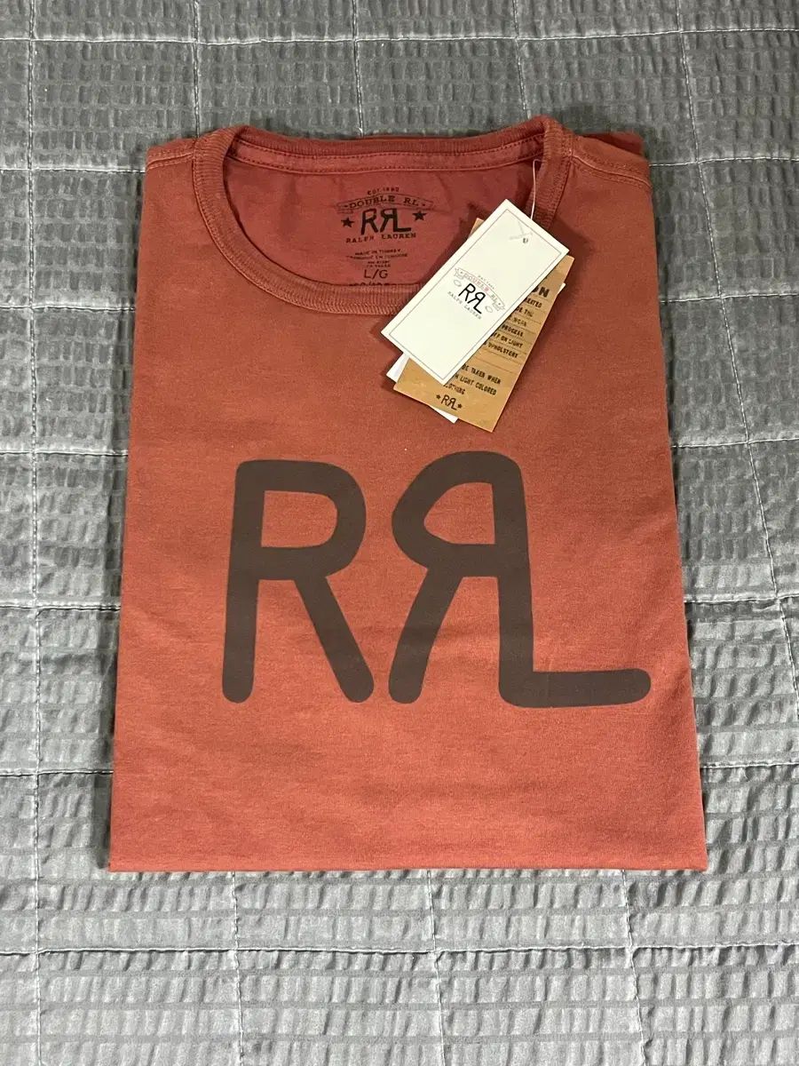 RRL(ダブルアールエル) ランチ ロゴ ジャージ Tシャツ レッド