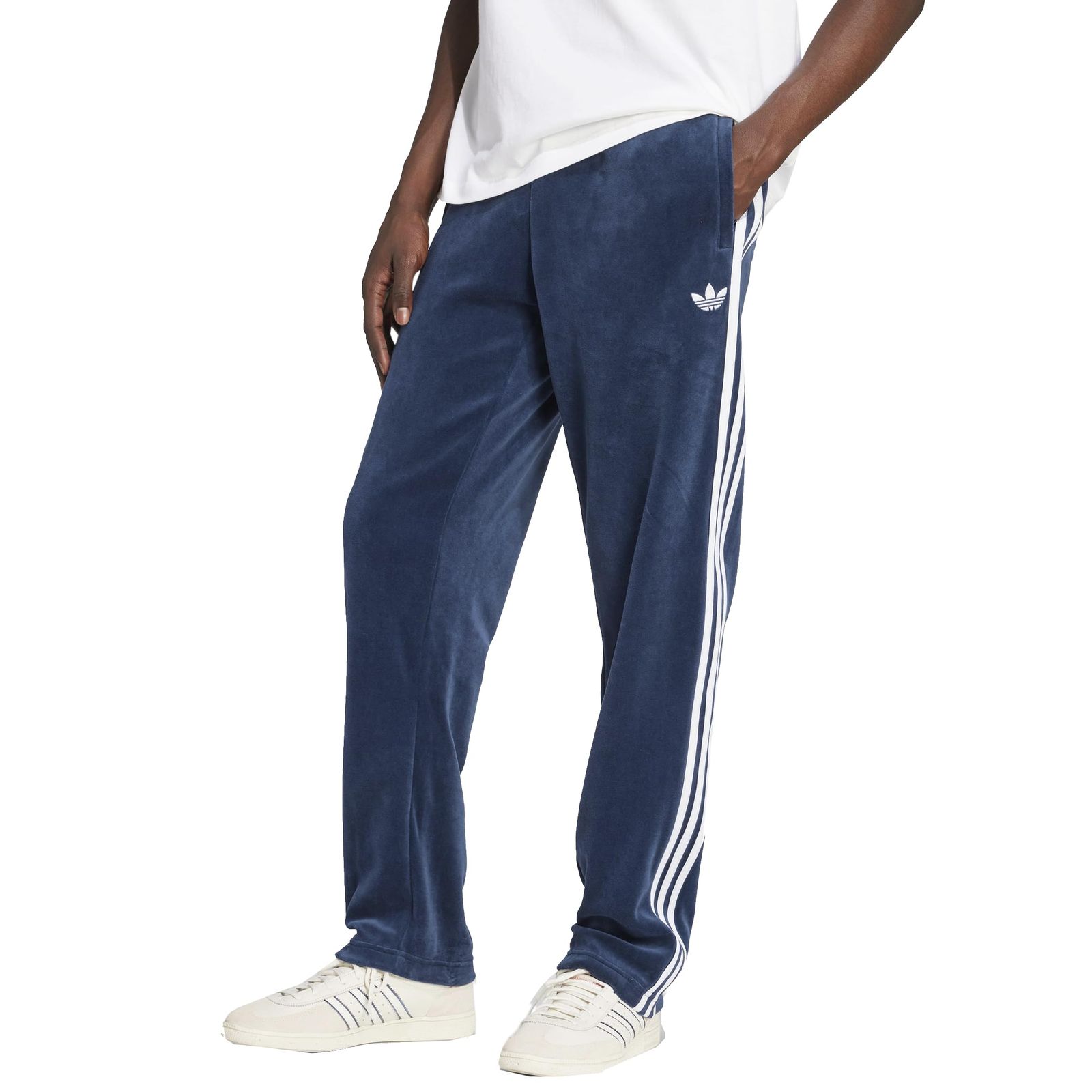 アディダス VELOUR SST TP スーパースター アディカラー ベロア トラックパンツ ジャージ メンズ ロングパンツ WH134 (JP, アルファベット, XL, ナイトインディゴ(JX1555)) [ナイトインディゴ(JX1555)] [XL]