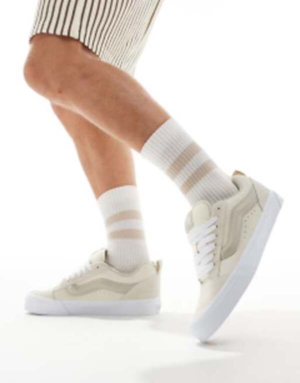 バンズ メンズ シューズ スニーカー Vans Knu Skool sneakers BEIGE ベージュ
