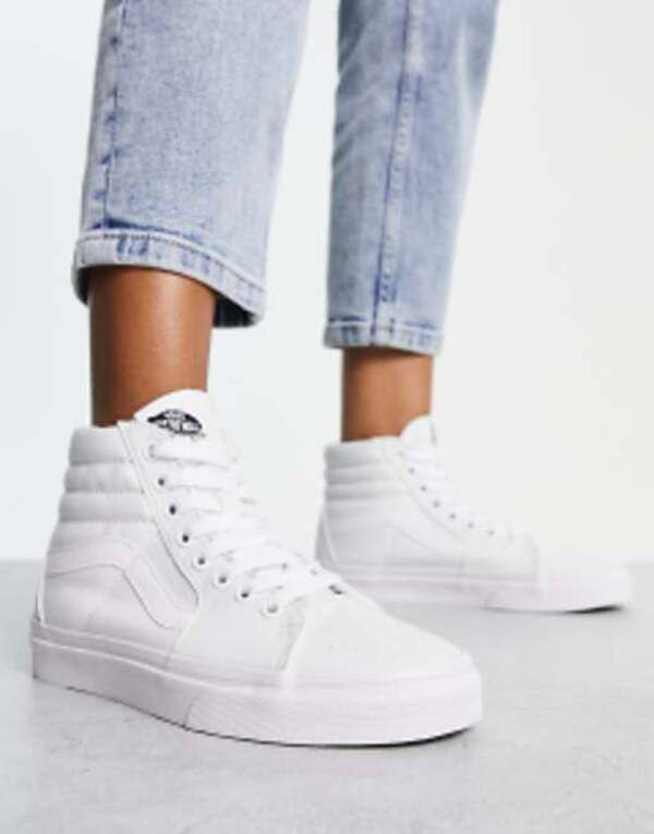 バンズ レディース シューズ スニーカー Vans Sk8Hi sneakers White ホワイト