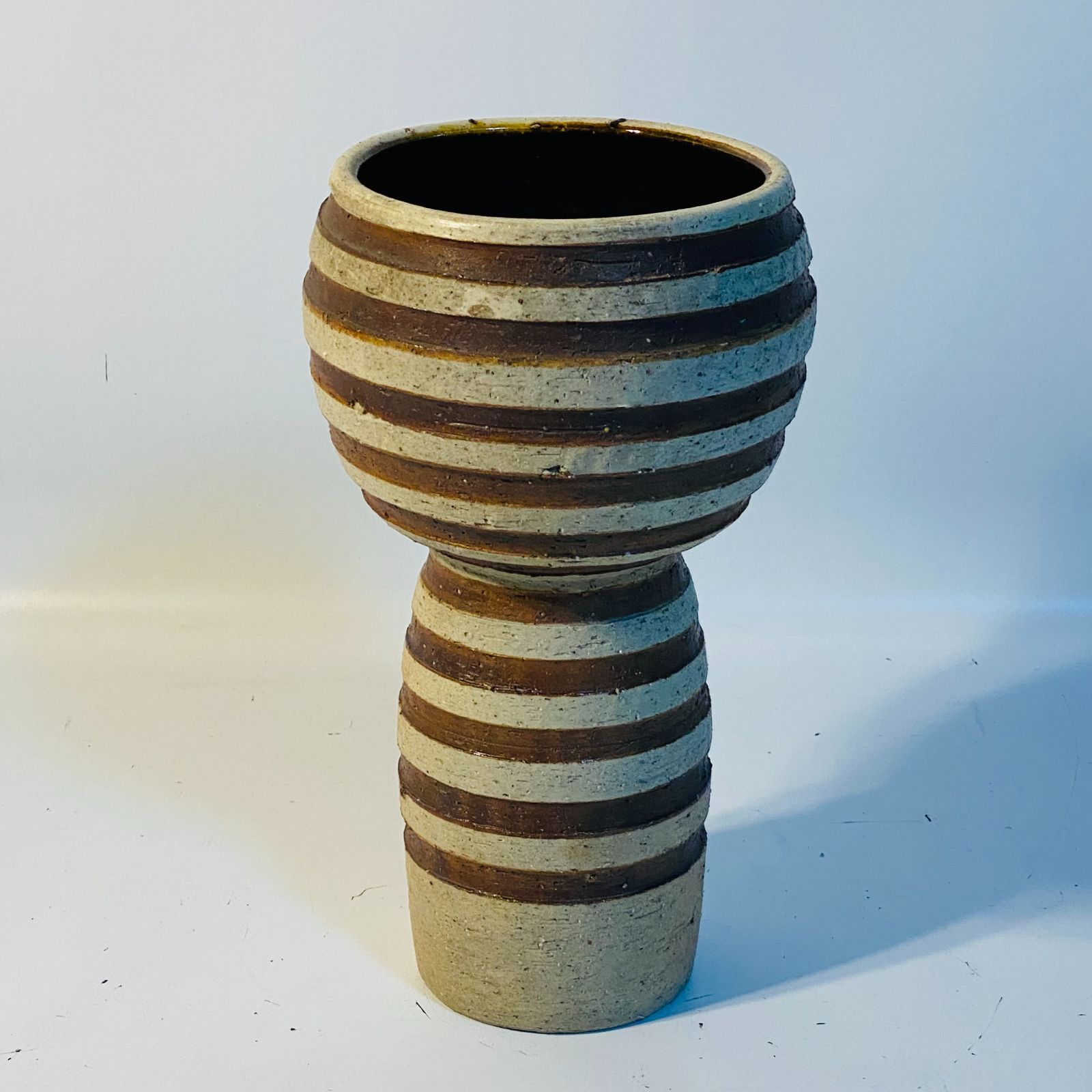 水盤 茶灰縞 花器 花瓶 華道 花道 水器 お花 生け花 花立 花入 送料