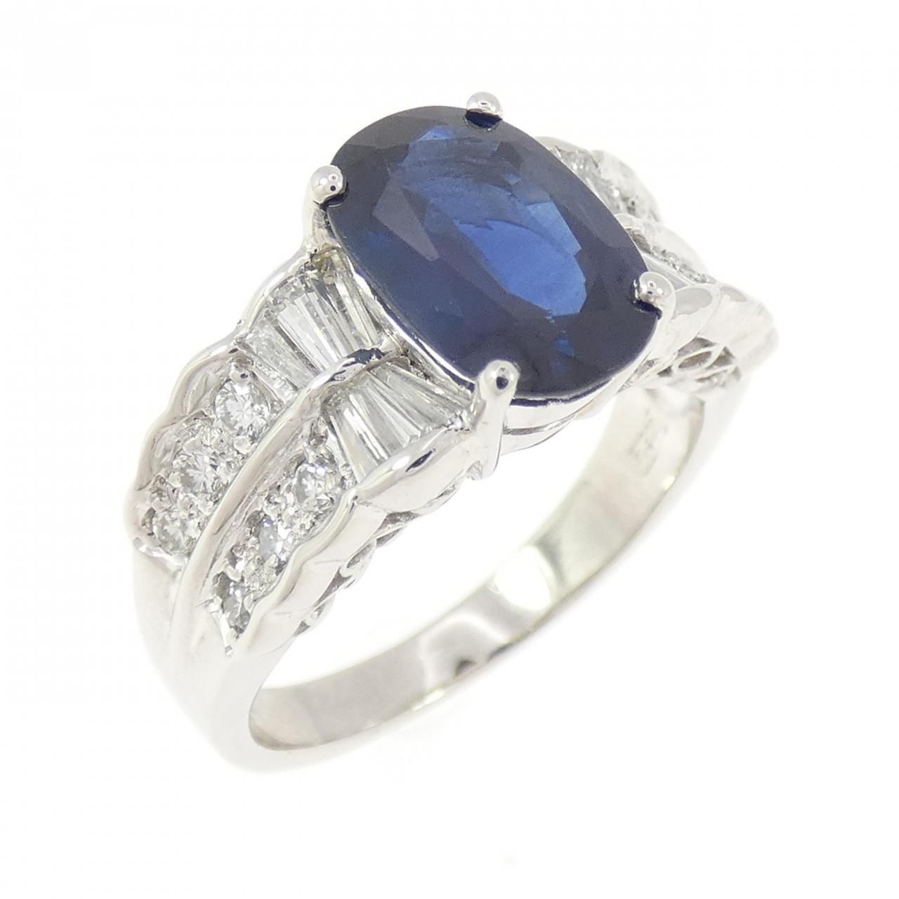 PT900 サファイヤ リング 2.41CT