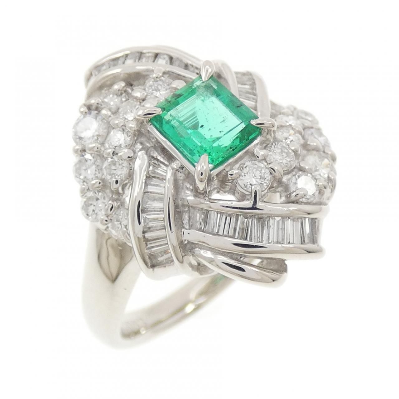 PT900 エメラルド リング 0.54CT