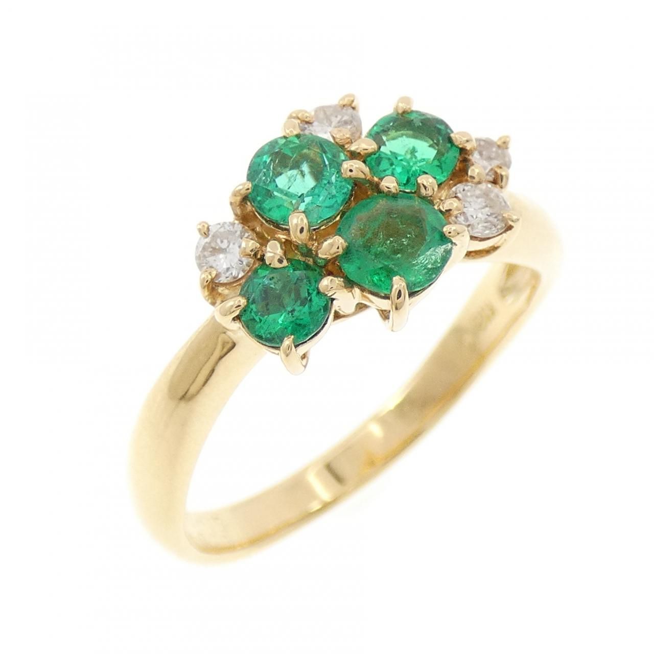 K18YG エメラルド リング 0.75CT