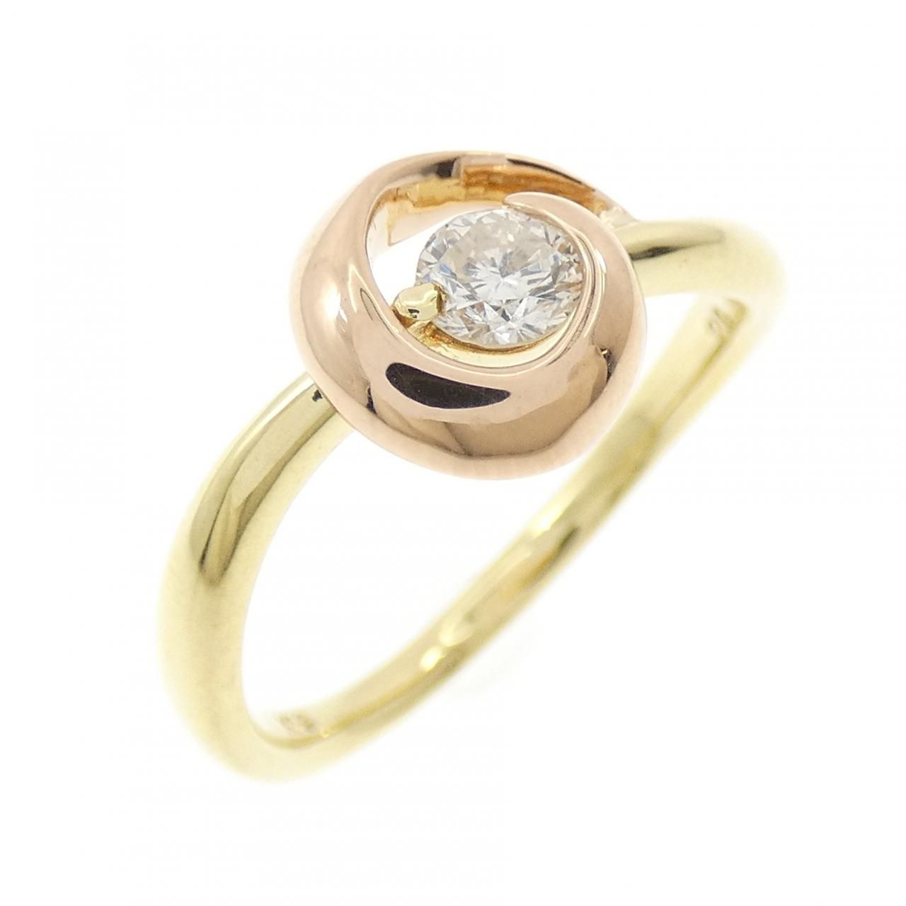 K18YG/K18PG ダイヤモンド リング 0.20CT