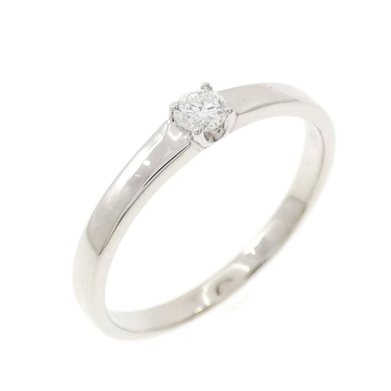 PT900 ソリティア ダイヤモンド リング 0.084CT