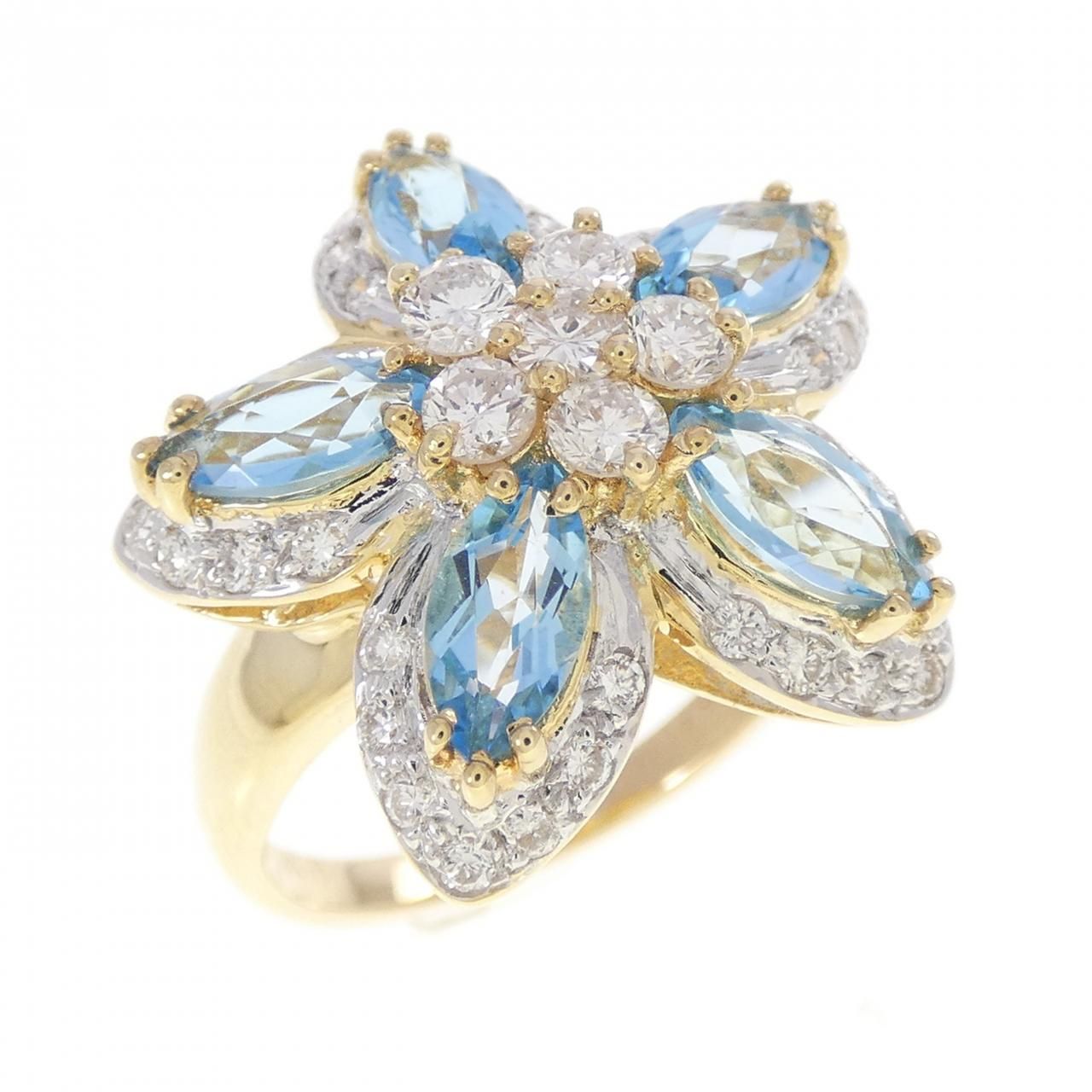 ポンテヴェキオ ブルートパーズ リング 2.07CT